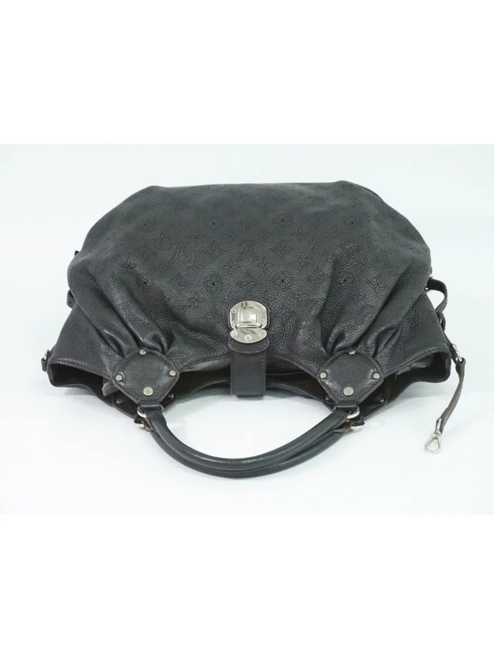 Louis Vuitton LV Mahina Neo L Leather Shoulder Bag Noir Black
